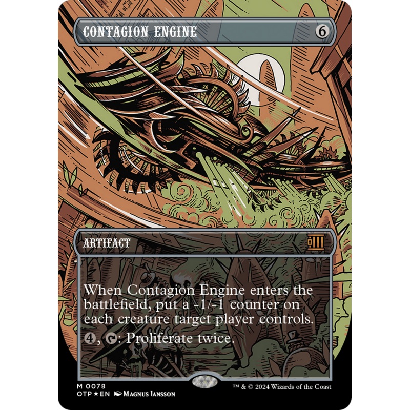 Contagion Engine (Textured Foil) [Outlaws of Thunder Junction: Breaking News]