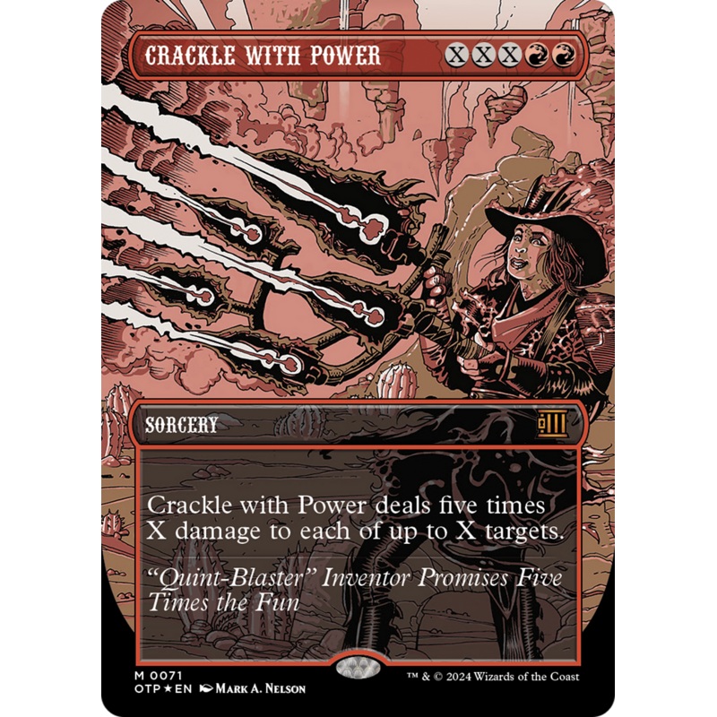 Crackle with Power (Textured Foil) [Outlaws of Thunder Junction: Breaking News]