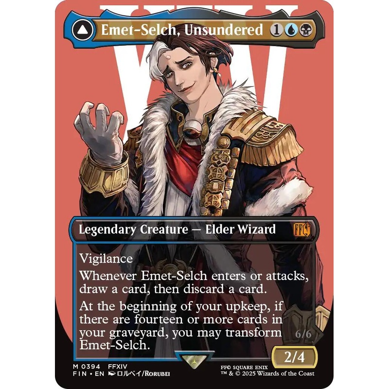 Emet-Selch, Unsundered // Hades, Sorcerer of Eld (Borderless) [FINAL FANTASY]