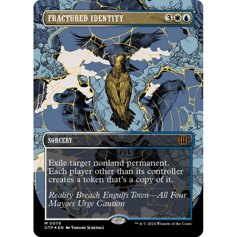 Fractured Identity (Textured Foil) [Outlaws of Thunder Junction: Breaking News]