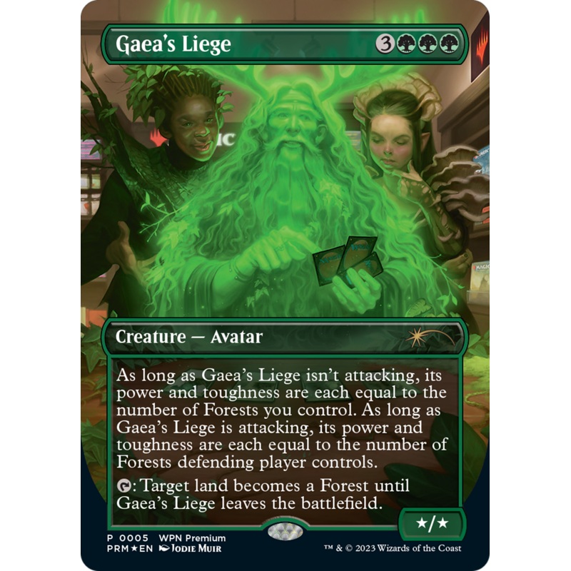 Gaea's Liege (Borderless) [Wizards Play Network 2024]