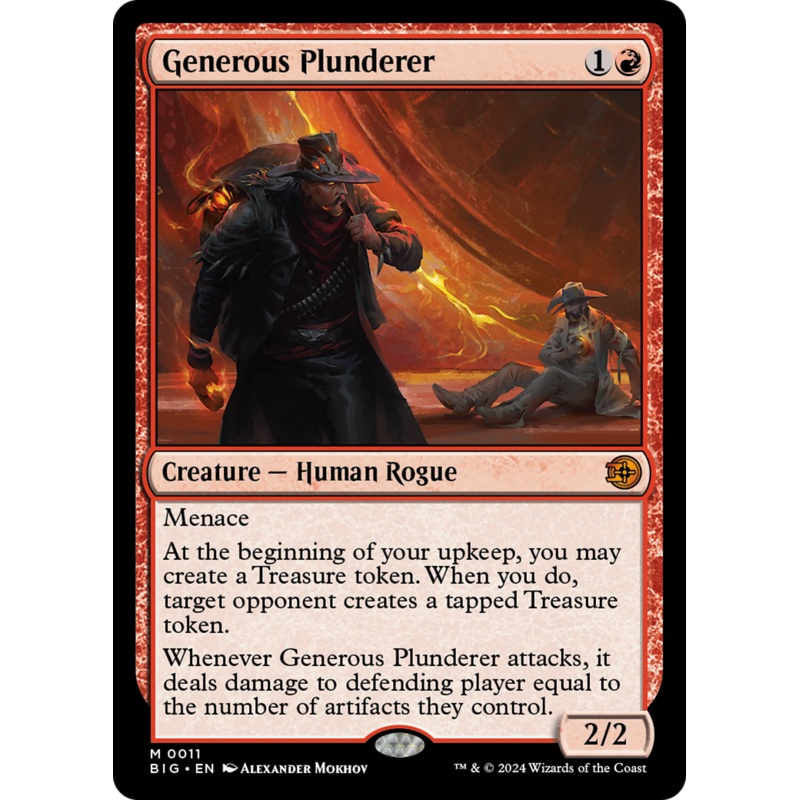 Generous Plunderer [Outlaws of Thunder Junction: The Big Score]