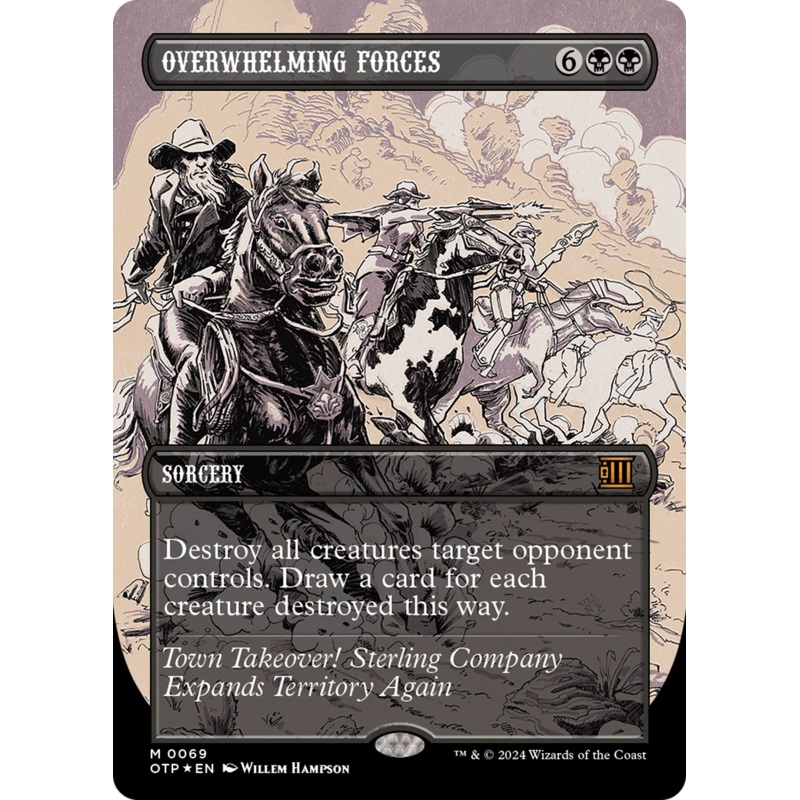 Overwhelming Forces (Textured Foil) [Outlaws of Thunder Junction: Breaking News]