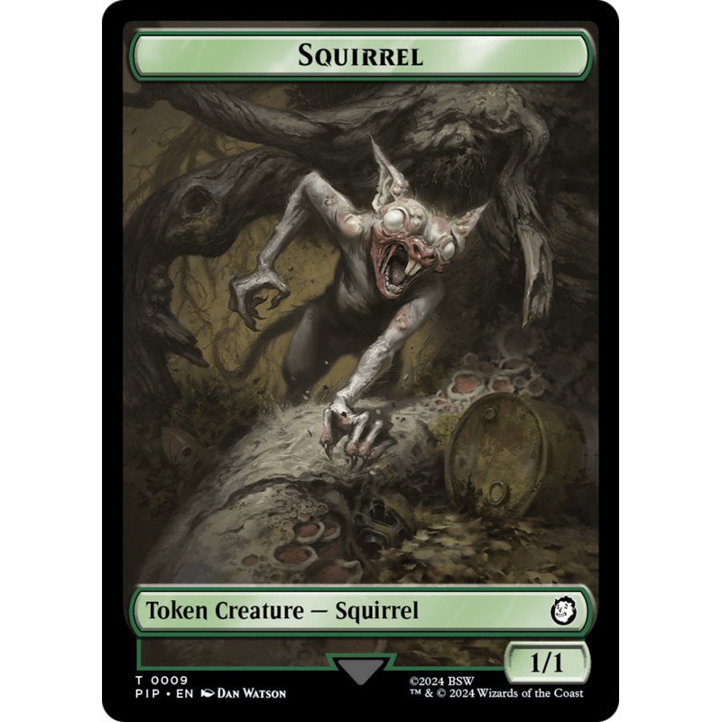 Radiation // Squirrel Double-Sided Token [Fallout Tokens]