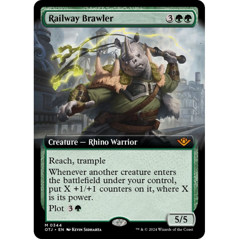 Railway Brawler (Extended Art) [Outlaws of Thunder Junction]