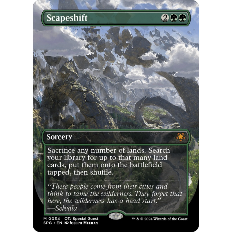 Scapeshift (Borderless) [Outlaws of Thunder Junction Special Guests]