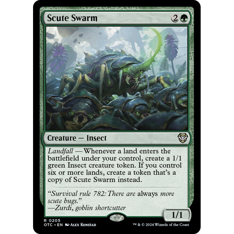 Scute Swarm [Outlaws of Thunder Junction Commander]
