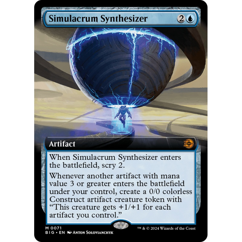 Simulacrum Synthesizer (Extended Art) [Outlaws of Thunder Junction: The Big Score]