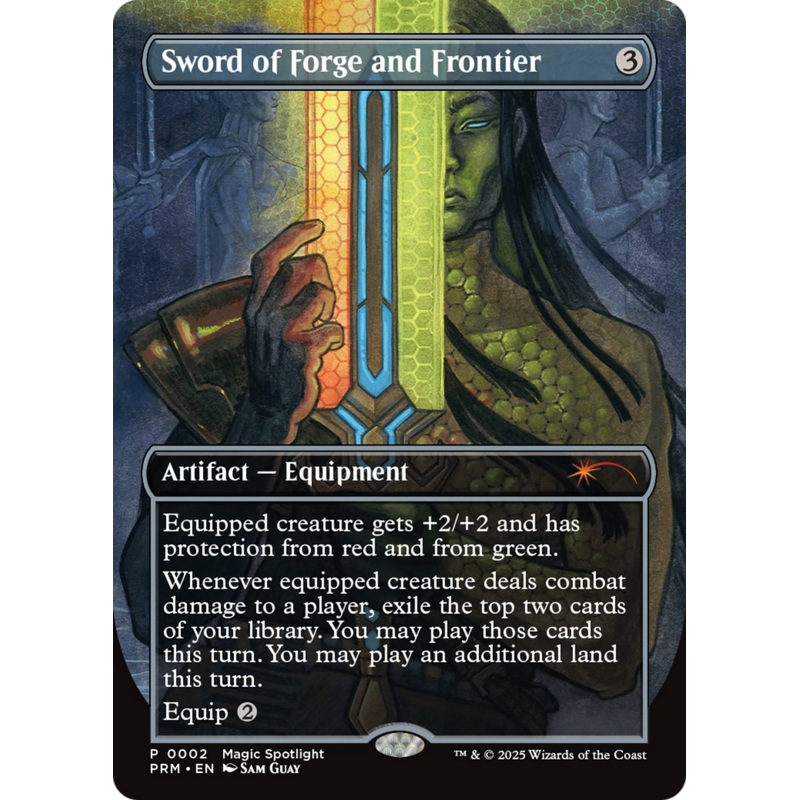 Sword of Forge and Frontier (Borderless) [Wizards Play Network 2025]