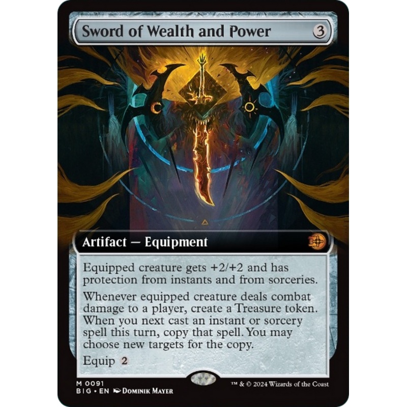 Sword of Wealth and Power (Extended Art) [Outlaws of Thunder Junction: The Big Score]