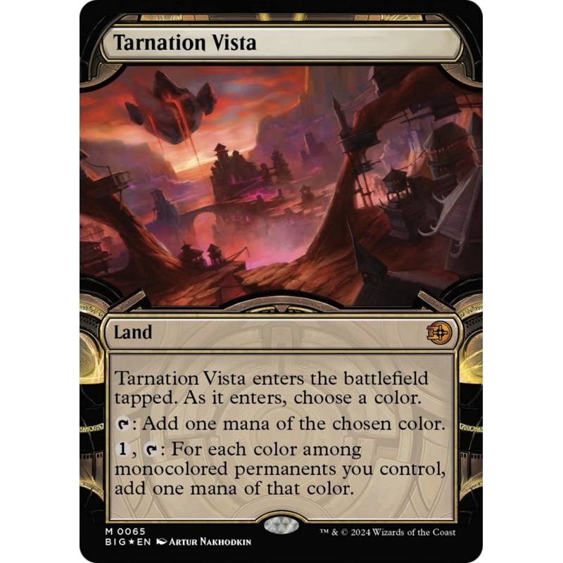 Tarnation Vista (Showcase) (Raised Foil) [Outlaws of Thunder Junction: The Big Score]