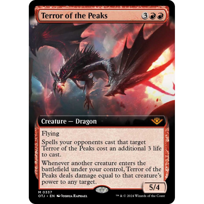 Terror of the Peaks (Extended Art) [Outlaws of Thunder Junction]