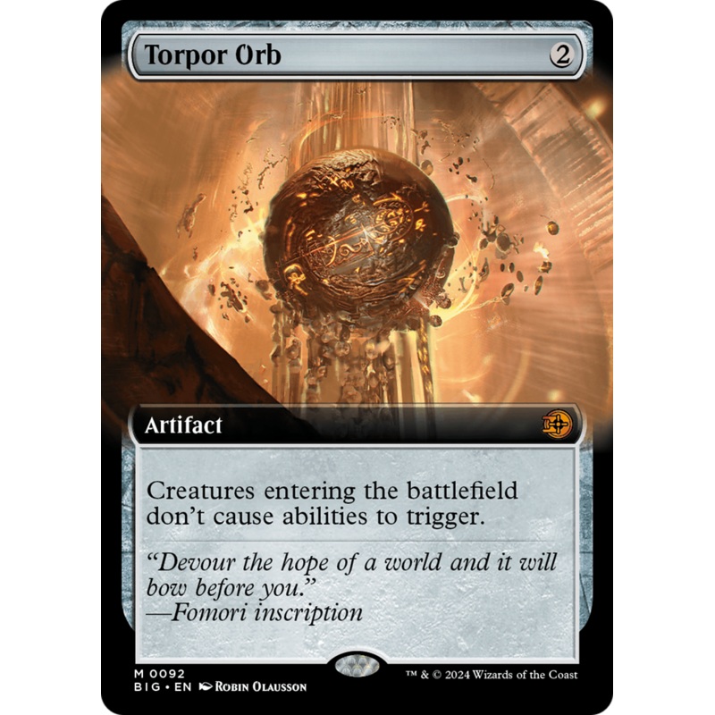 Torpor Orb (Extended Art) [Outlaws of Thunder Junction: The Big Score]