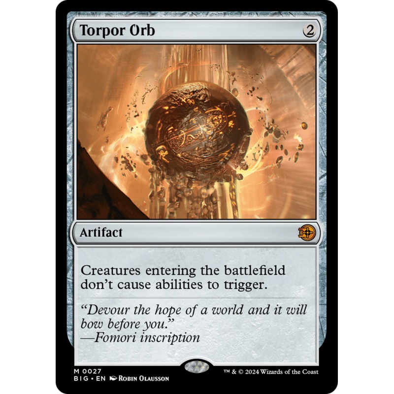 Torpor Orb [Outlaws of Thunder Junction: The Big Score]