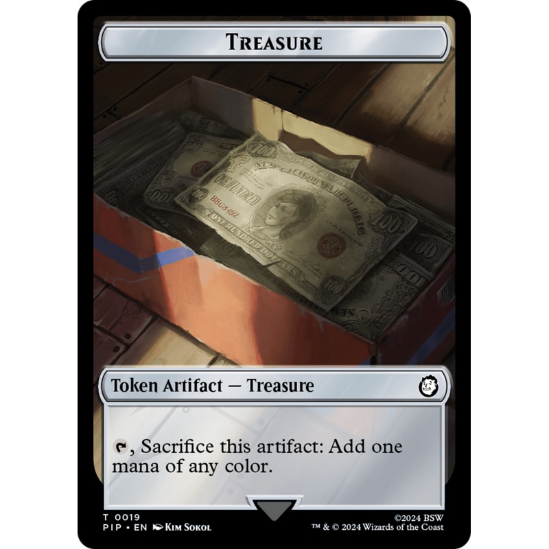 Treasure (0019) // Robot Double-Sided Token [Fallout Tokens]