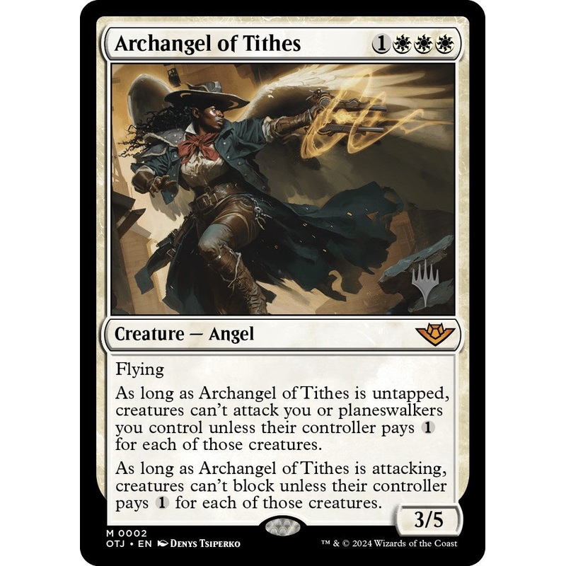 Archangel of Tithes (Promo Pack) [Outlaws of Thunder Junction Promos]