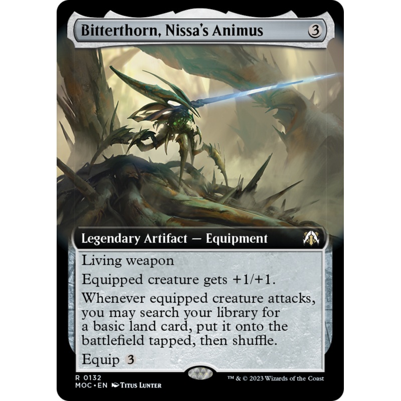 Bitterthorn, Nissa's Animus (Extended Art) [March of the Machine Commander]