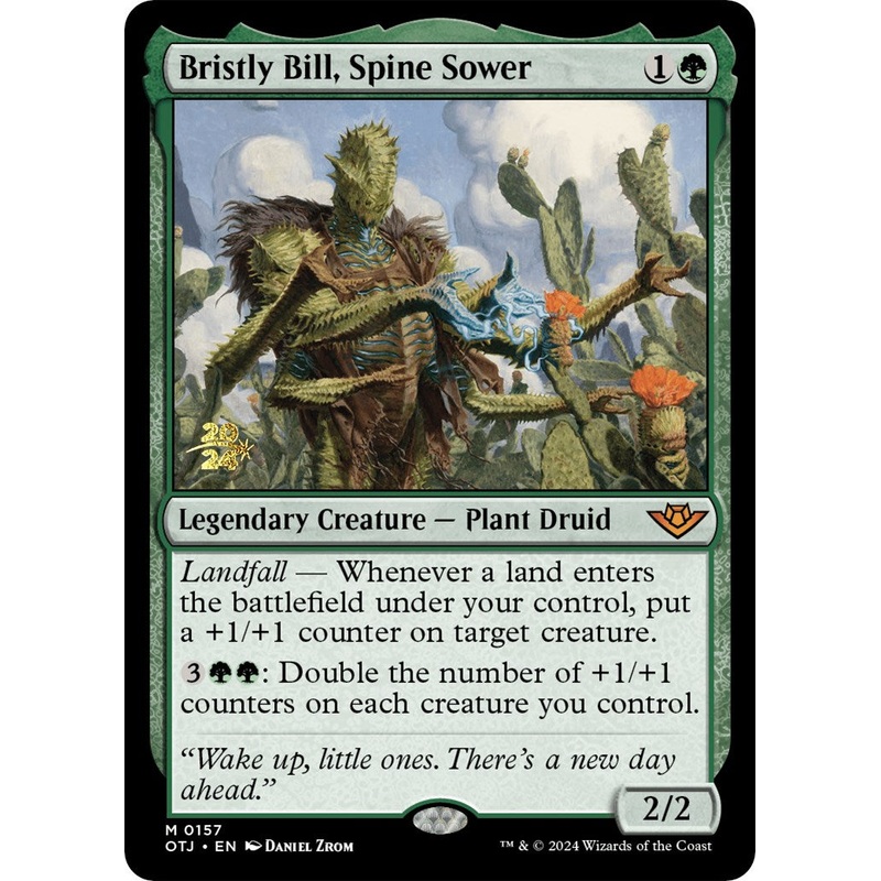Bristly Bill, Spine Sower [Outlaws of Thunder Junction Prerelease Promos]