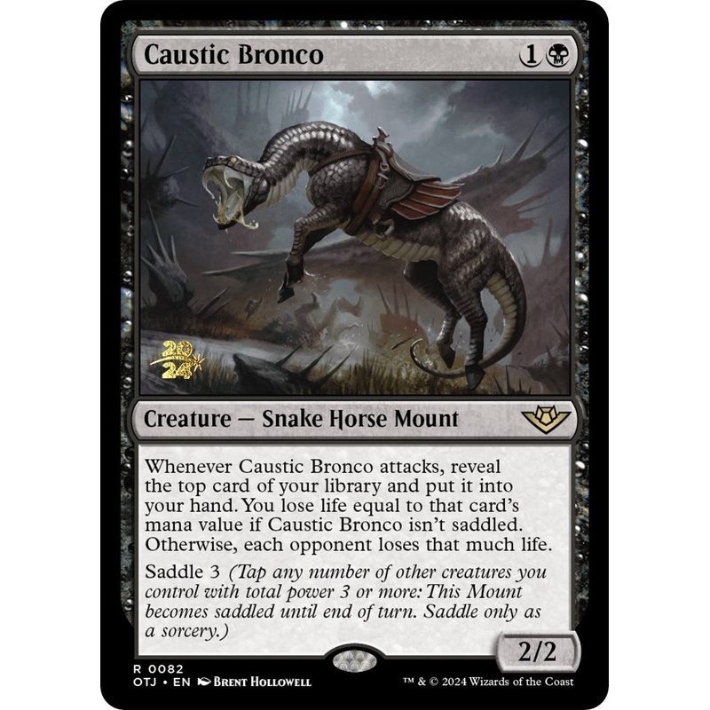 Caustic Bronco [Outlaws of Thunder Junction Prerelease Promos]