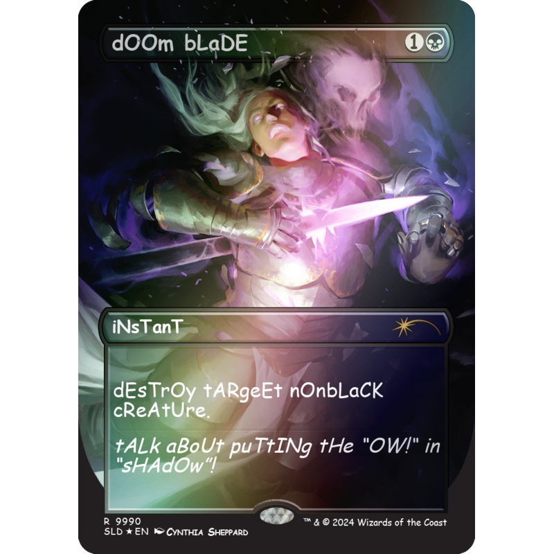 dOOm bLaDE (Rainbow Foil) [Secret Lair Drop Series]