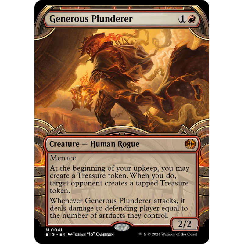 Generous Plunderer (Showcase) [Outlaws of Thunder Junction: The Big Score]