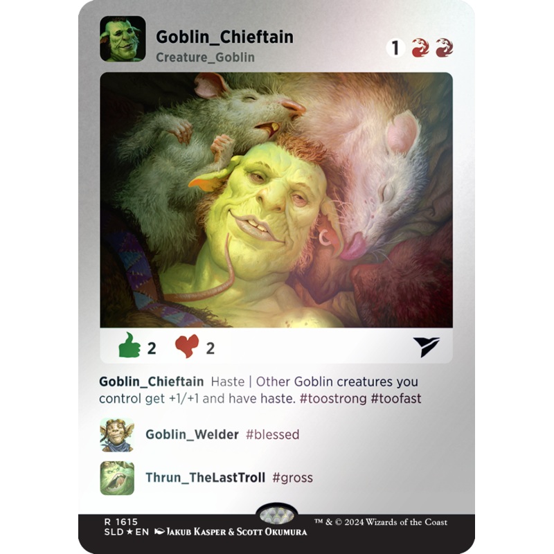 Goblin Chieftain (Rainbow Foil) [Secret Lair Drop Series]