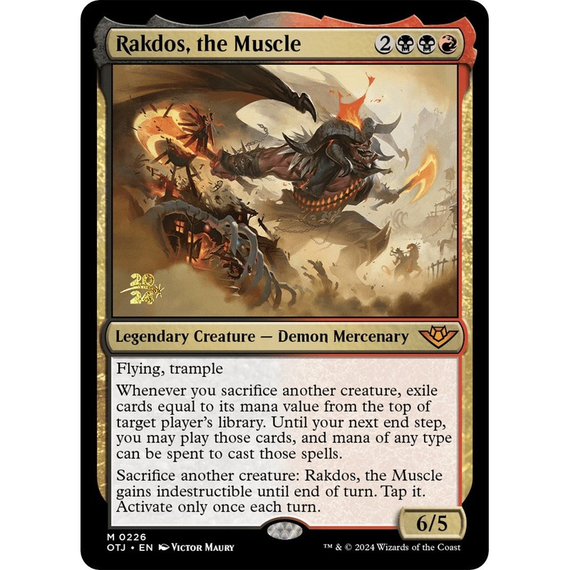 Rakdos, the Muscle [Outlaws of Thunder Junction Prerelease Promos]