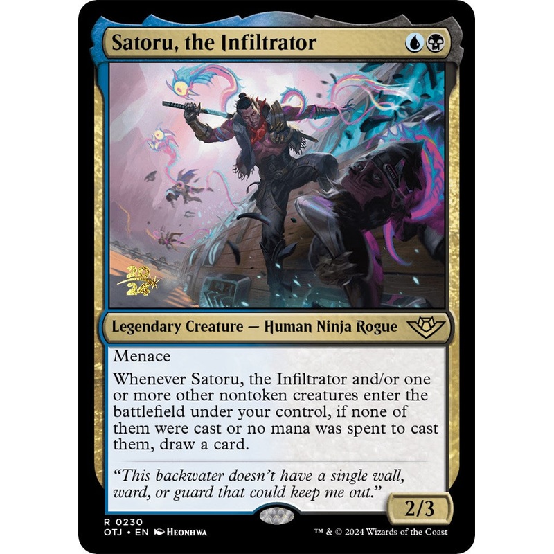 Satoru, the Infiltrator [Outlaws of Thunder Junction Prerelease Promos]