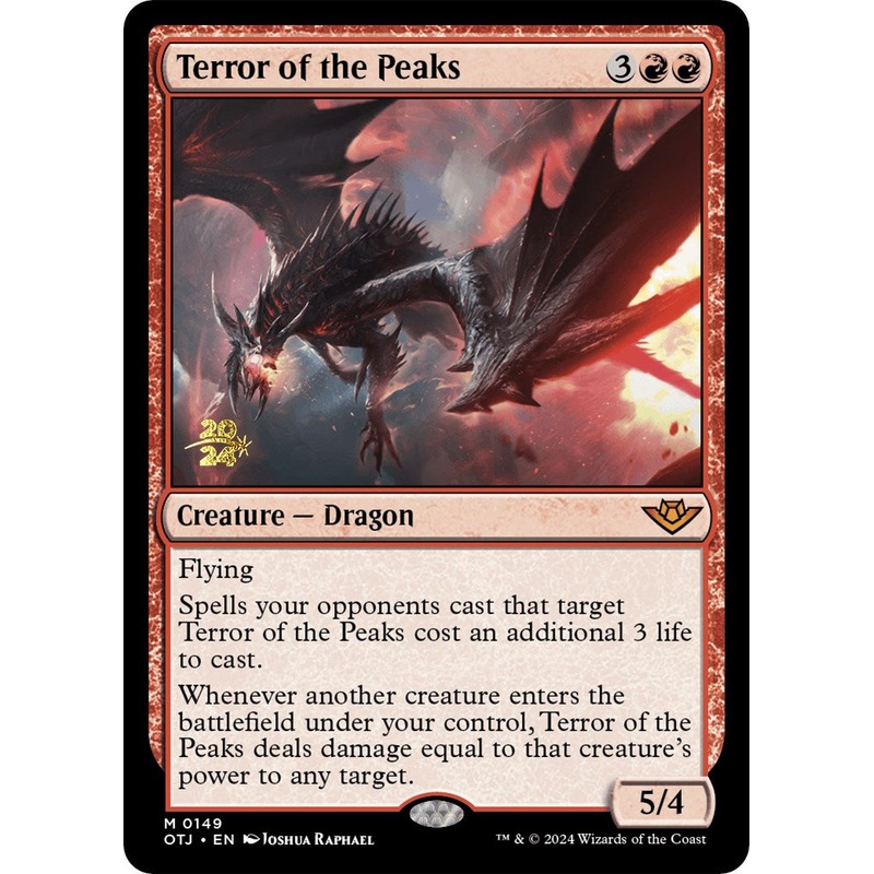 Terror of the Peaks (OTJ) [Outlaws of Thunder Junction Prerelease Promos]