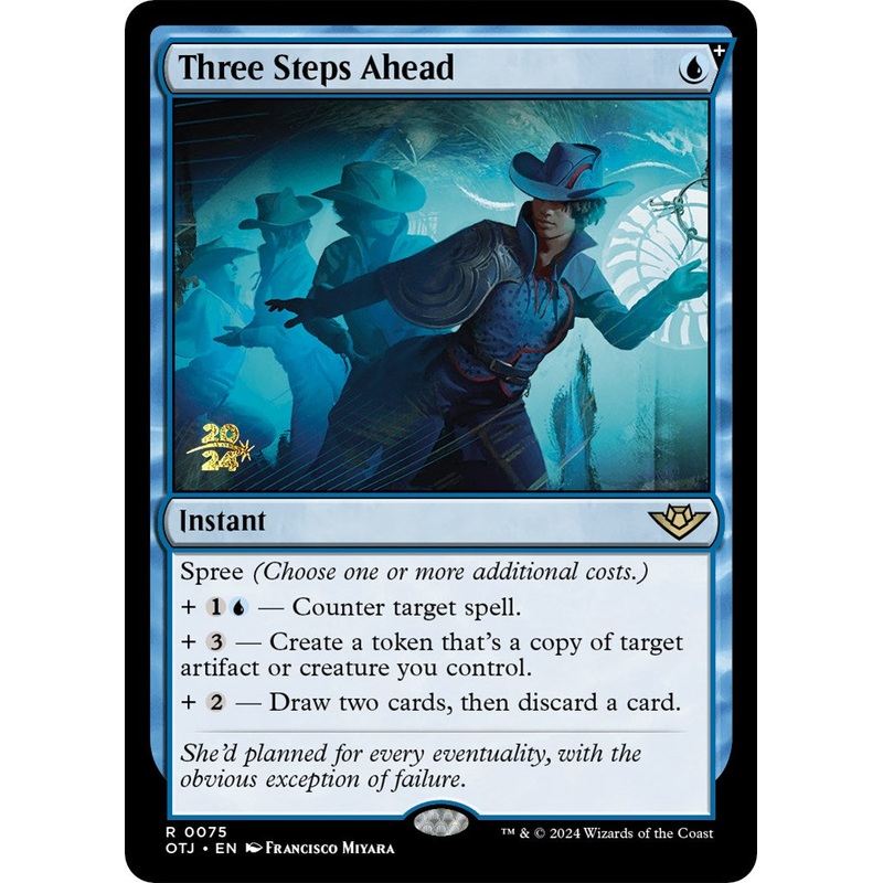 Three Steps Ahead [Outlaws of Thunder Junction Prerelease Promos]