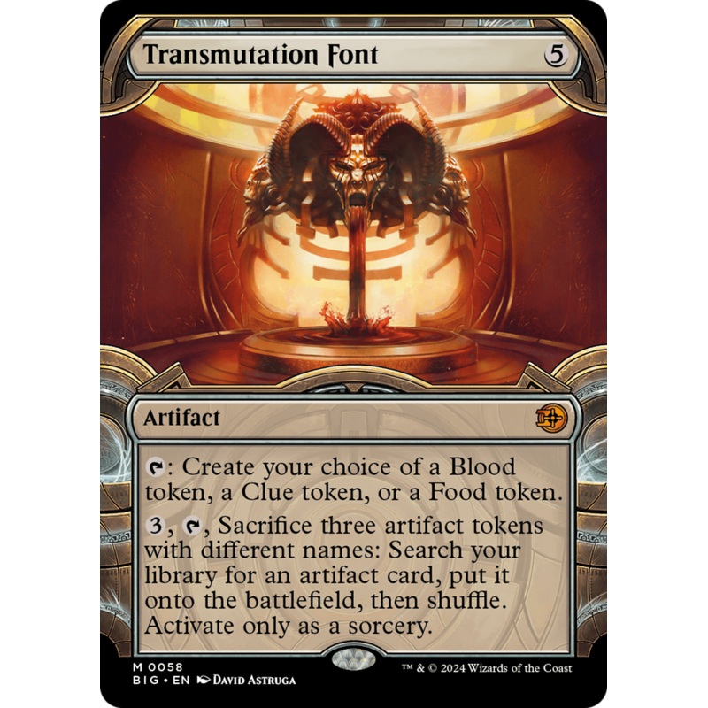 Transmutation Font (Showcase) [Outlaws of Thunder Junction: The Big Score]