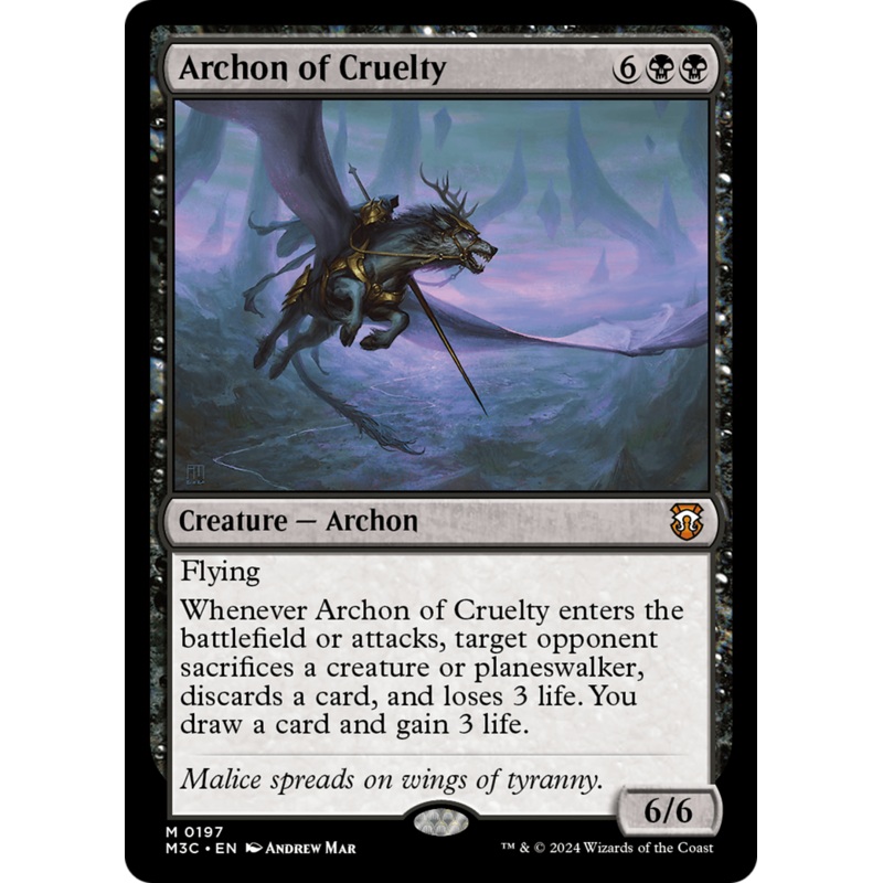 Archon of Cruelty [Modern Horizons 3 Commander]