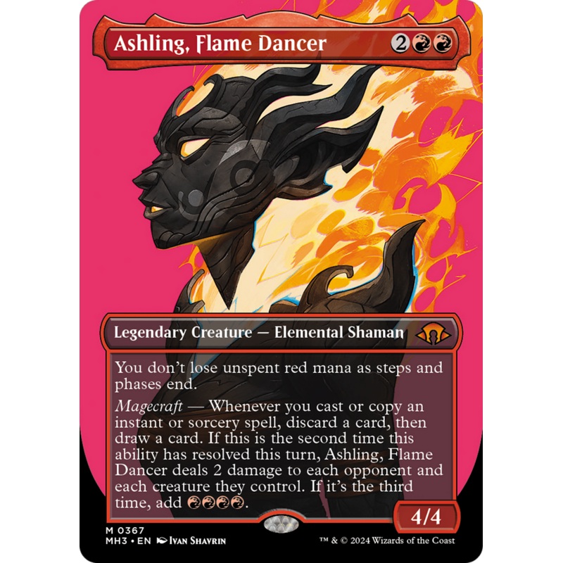 Ashling, Flame Dancer (Borderless) [Modern Horizons 3]