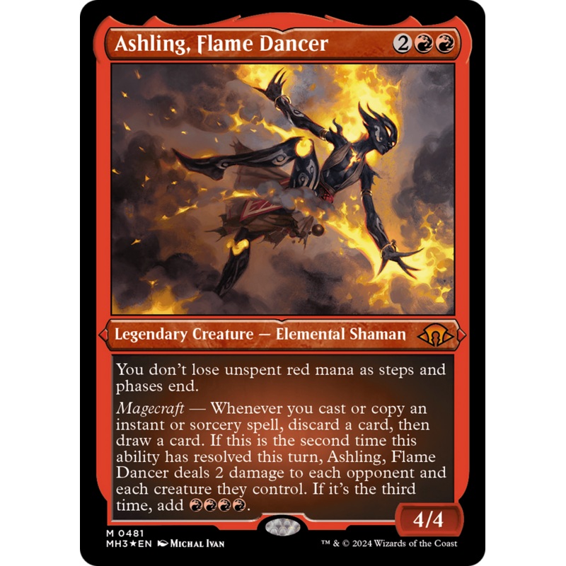Ashling, Flame Dancer (Foil Etched) [Modern Horizons 3]