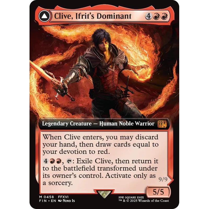 Clive, Ifrit's Dominant // Ifrit, Warden of Inferno (Extended Art) [FINAL FANTASY]