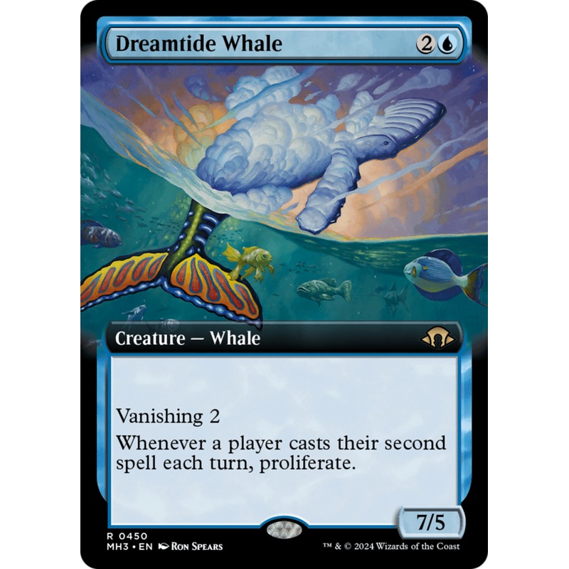 Dreamtide Whale (Extended Art) [Modern Horizons 3]
