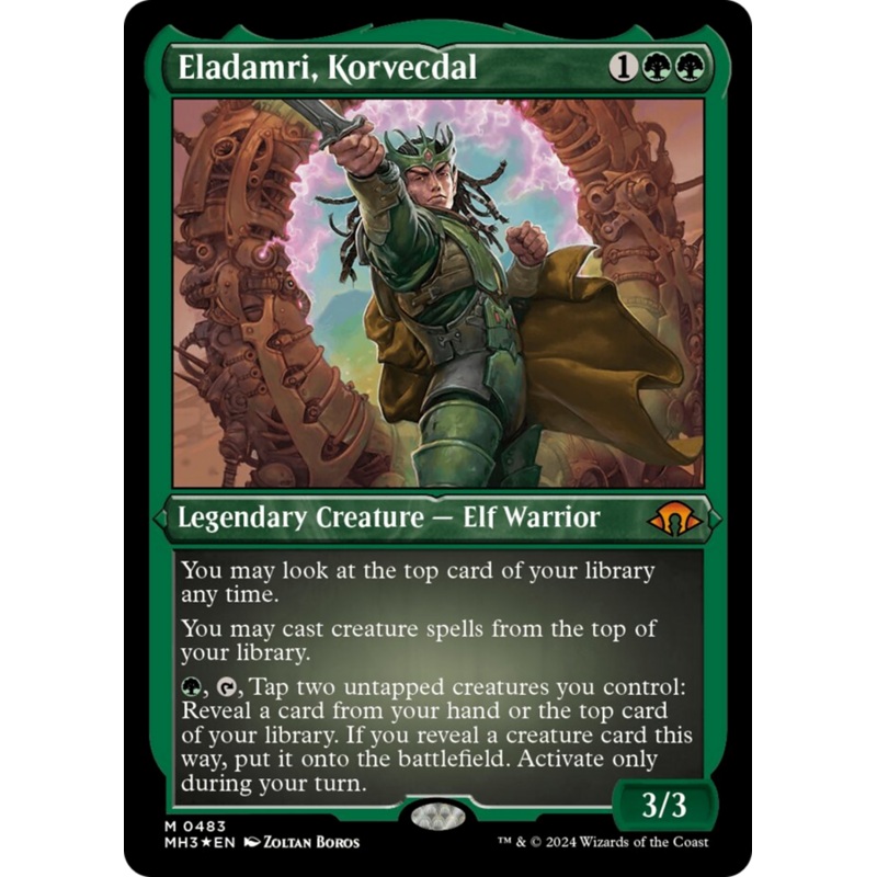 Eladamri, Korvecdal (Foil Etched) [Modern Horizons 3]