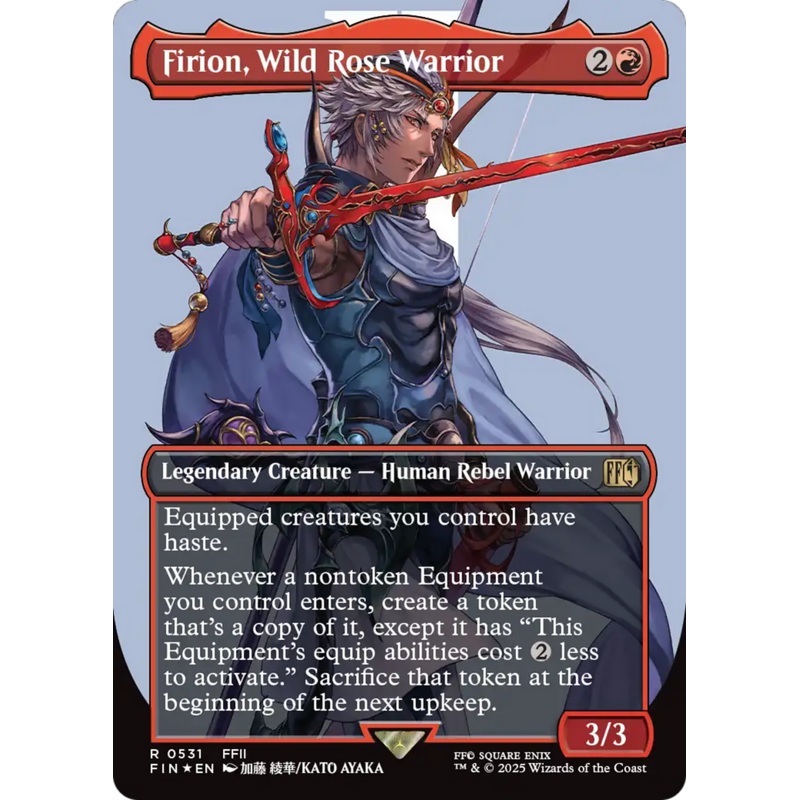 Firion, Wild Rose Warrior (Borderless) (Surge Foil) [FINAL FANTASY]
