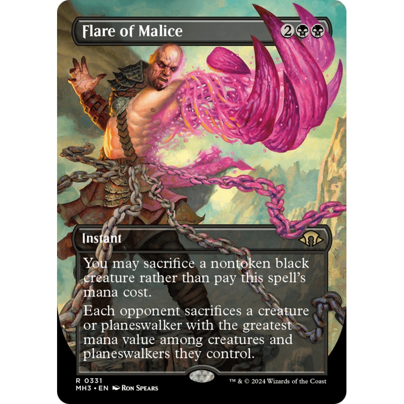 Flare of Malice (Borderless) [Modern Horizons 3]