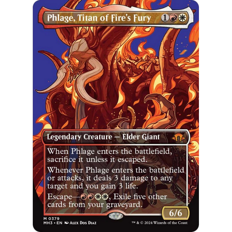 Phlage, Titan of Fire's Fury (Borderless) [Modern Horizons 3]