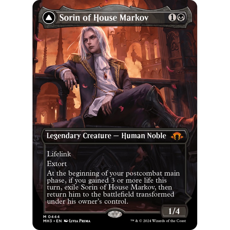 Sorin of House Markov // Sorin, Ravenous Neonate (Borderless) [Modern Horizons 3]