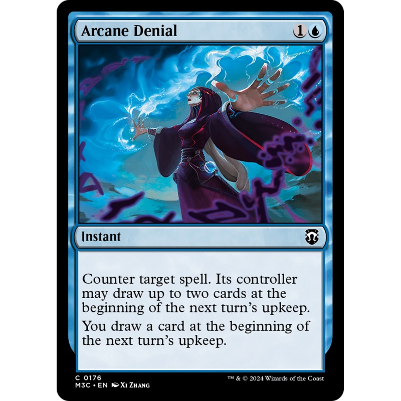 Arcane Denial (Ripple Foil) [Modern Horizons 3 Commander]