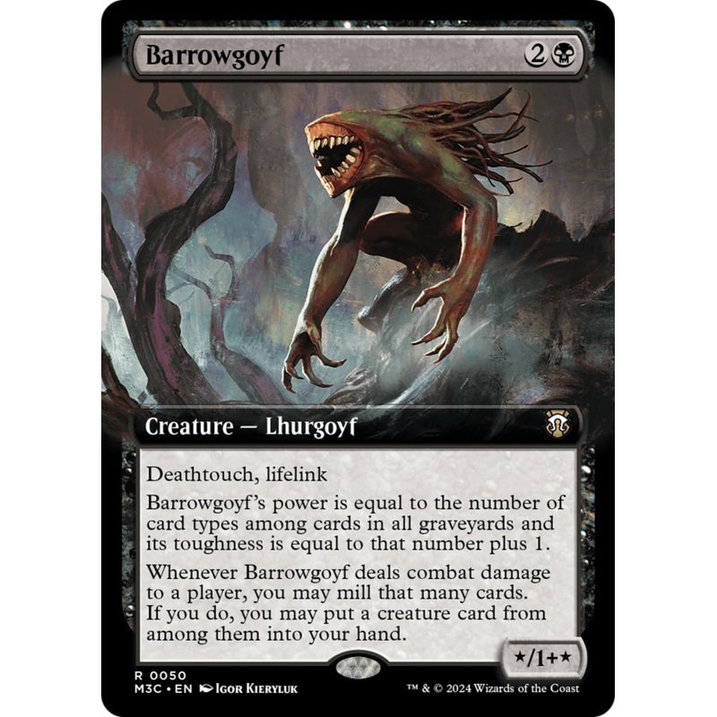 Barrowgoyf (Extended Art) [Modern Horizons 3 Commander]