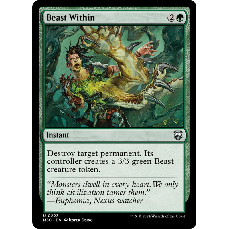 Beast Within (Ripple Foil) [Modern Horizons 3 Commander]