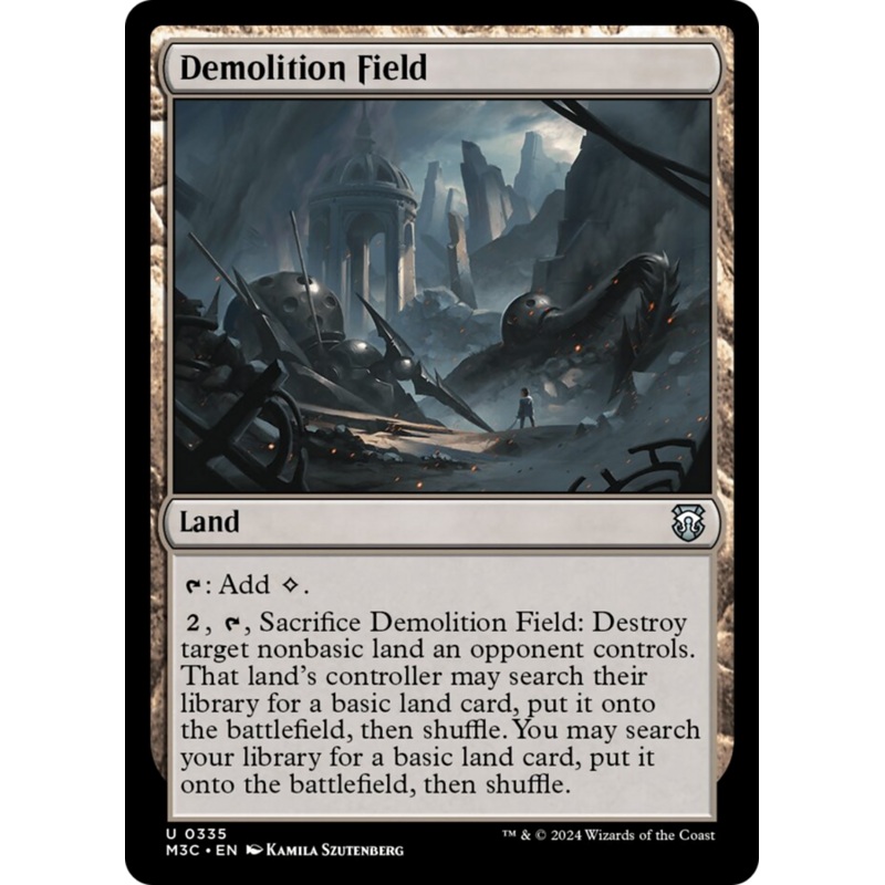 Demolition Field (Ripple Foil) [Modern Horizons 3 Commander]