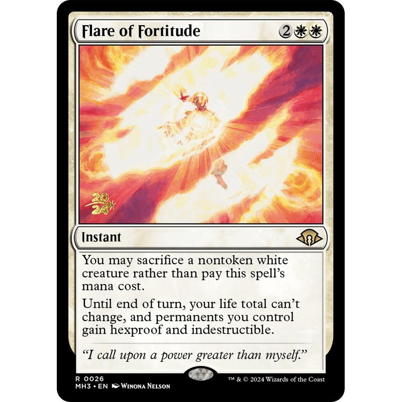 Flare of Fortitude [Modern Horizons 3 Prerelease Promos]