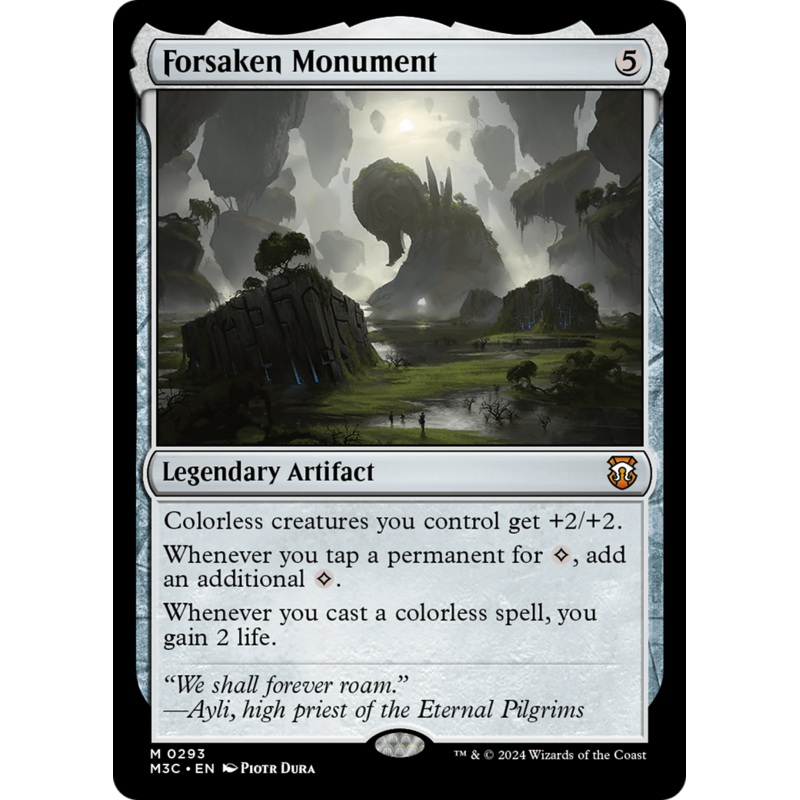 Forsaken Monument (Ripple Foil) [Modern Horizons 3 Commander]