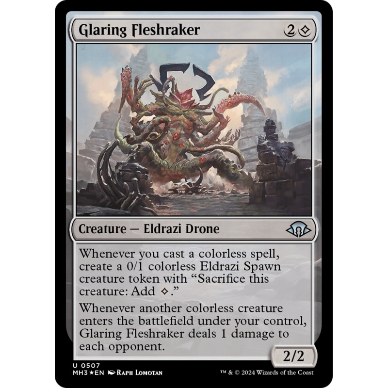 Glaring Fleshraker (Ripple Foil) [Modern Horizons 3]