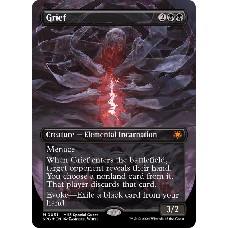 Grief (Borderless) (Textured Foil) [Modern Horizons 3 Special Guests]