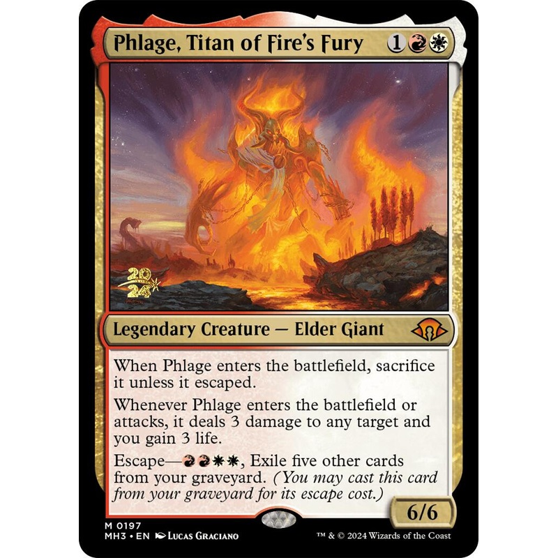 Phlage, Titan of Fire's Fury [Modern Horizons 3 Prerelease Promos]